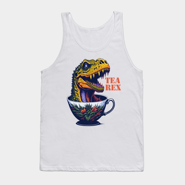 TEA REX Tank Top by MtWoodson